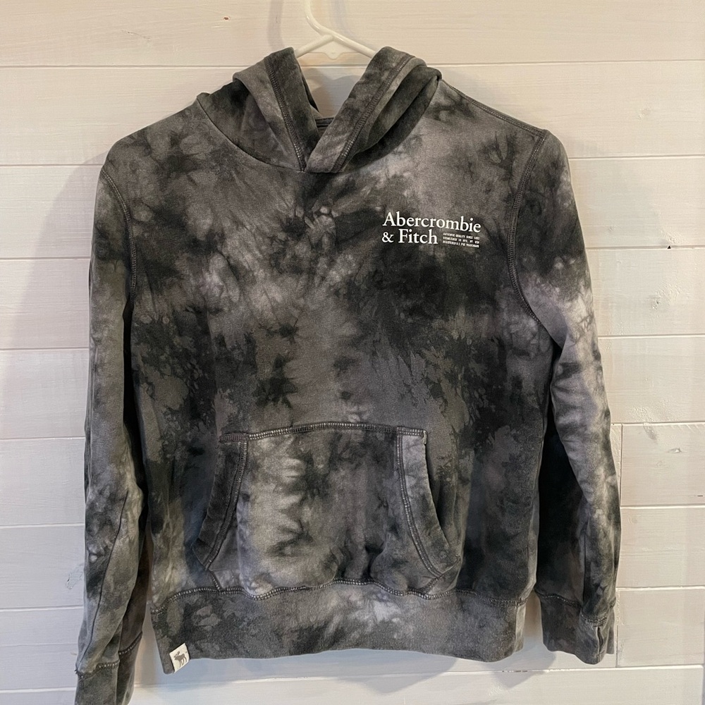 Abercrombie Kid’s Charcoal Tie-Dye Hoodie